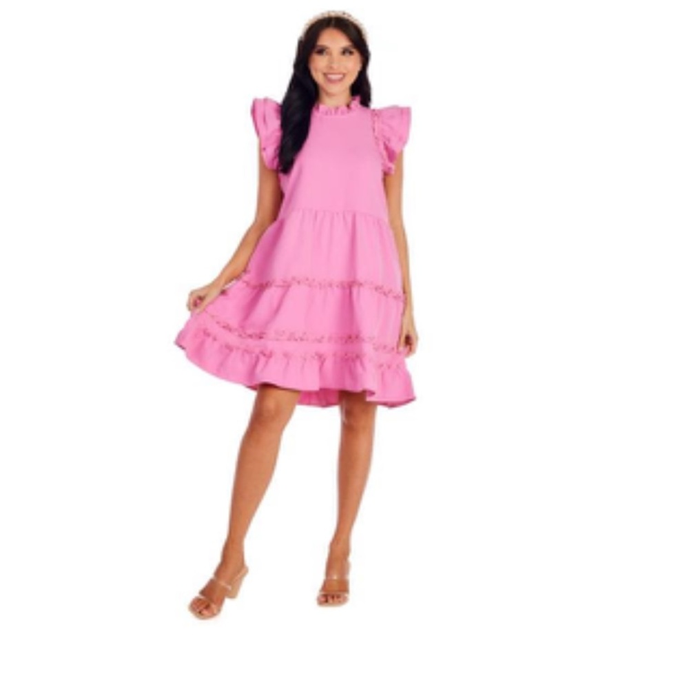 Pink Ruffled Dress